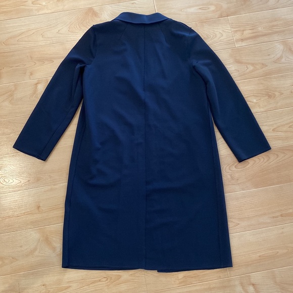 Navy Trench with Unfinished edges - Picture 4 of 8